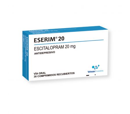 ESERIM 20 MG CAJA X 30 COMPRIMIDOS