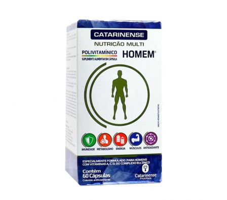 POLIVITAMINICO HOMBRE CATARINENSE CAJA X 60 CAPS