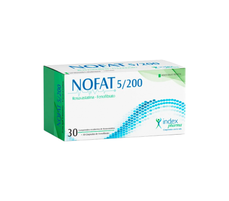 NOFAT 5/200 CAJA X 30COMP + 30 CAPS