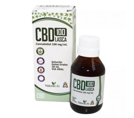 Aceite de canabis 100 Mg lasca gotas orales x 30 ml CBD