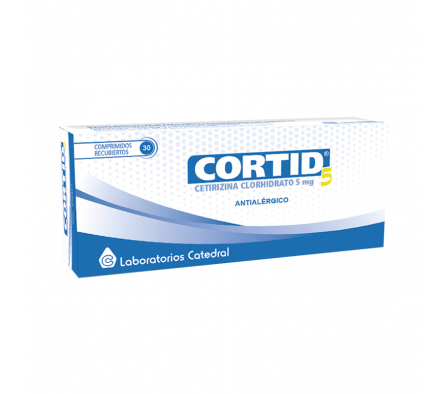 CORTID 5 MG CAJA X 30 COMPRIMIDOS