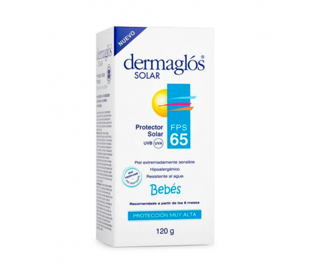DERMAGLOS SOLAR FPS 65 BEBE CREMA X 120GR.