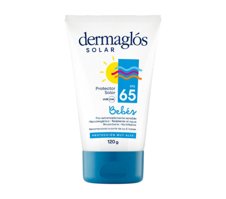 DERMAGLOS SOLAR FPS 65 BEBE CREMA X 120GR.