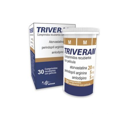 TRIVERAM 20/5/5 MG CAJA X 30 COMPRIMIDOS
