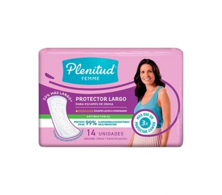 PLENITUD PROT. DIARIO  FEMME LARGO 40X14 ANTIBAC