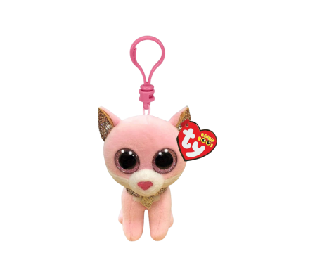 TY BEANIE BOOS FIONA GATO ROSA