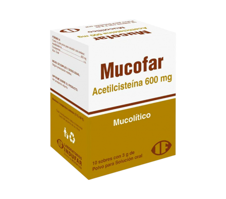 MUCOFAR 600 MG CAJA X 10 SOBRES