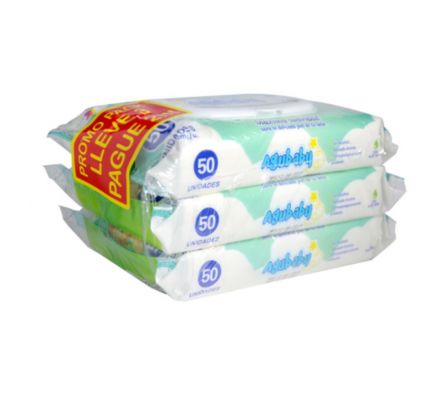 AGUBABY PACK  TOALLITAS HUMEDAS X 50 UNI
