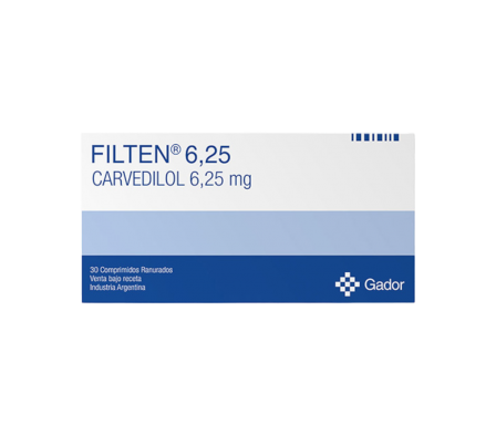 FILTEN 6.25 MG CAJA X 30 COMP.