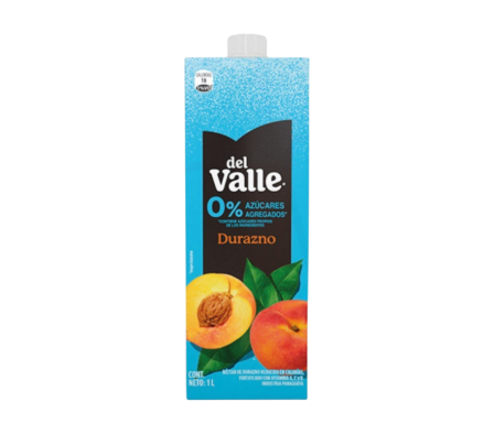 FRUGOS DEL VALLE DURAZNO 0% 1LX6