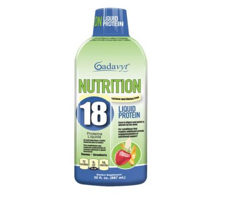 GADAVIT NUTRITION LIQUID PROTEIN 18G FRASCO CILINDRICO DE 480 ML