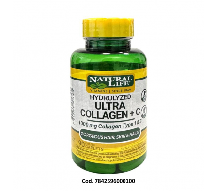 NAT. BOUNTY HYDROLYZED  COLAGENO 1000 MG + C1000  X 90 COMP