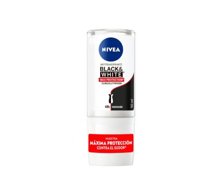 NIVEA DEO ROLL ON B&W MAX PROTECTION FEM 50ML