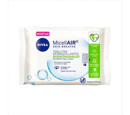 NIVEA  FACE TOALLITAS MICELARX 25UNI