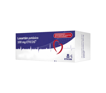 LOSARTAN POTASICO ETICOS 100 MG BLISTER X 10 COMP.