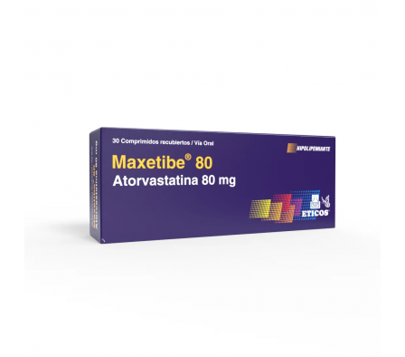 MAXETIBE 80 MG CAJA X 30 COMPRIMIDOS