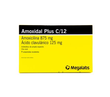 AMOXIDAL PLUS C/ 12 125MG COMP. CAJA X 7