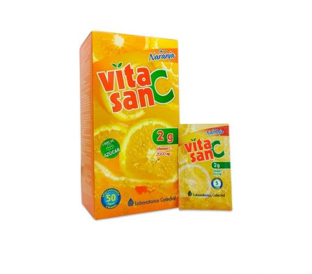 VITASAN C 2 GR NARANJA CAJA X 50 SOBRES