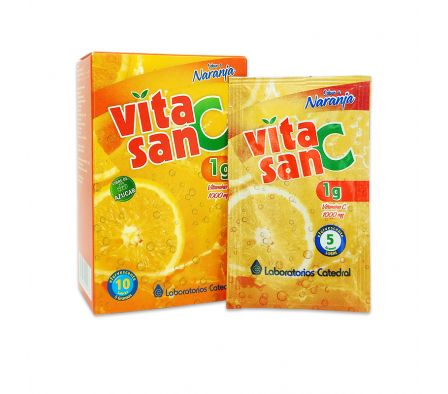 VITASAN C 1 GR NARANJA CAJA X 10 SOBRES