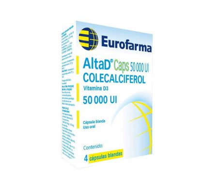 ALTA D 50.000 UI COLECALCIFEROL. CAJA X 4 CAPS