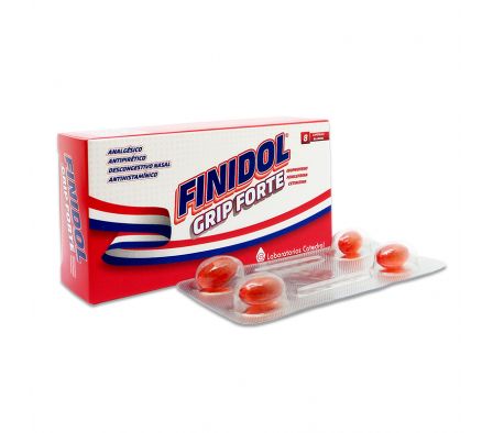 FINIDOL GRIP FORTE CAJA X 8 CAPSULAS