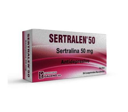 SERTRALEN 50 MG X 30 COMPRIMIDOS RECUBIERTOS