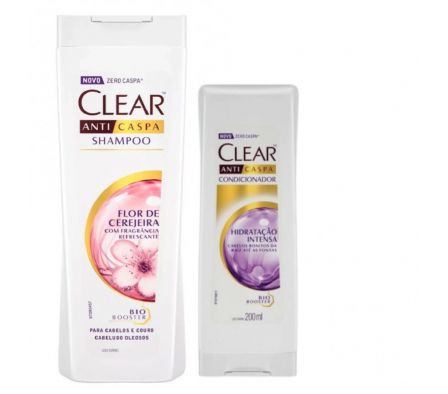 CLEAR WOM SHAMP 400 ML + AC HIDRAT INT 200 ML