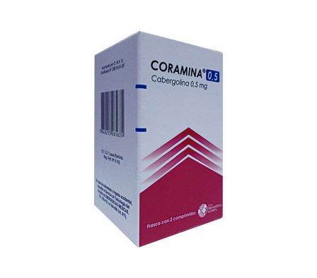 CORAMINA 0.5 MG CAJA X 2 COMPRIMIDOS