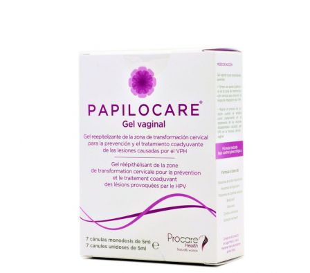 PAPILOCARE GEL VAGINAL X 7 CANULAS MONODOSIS