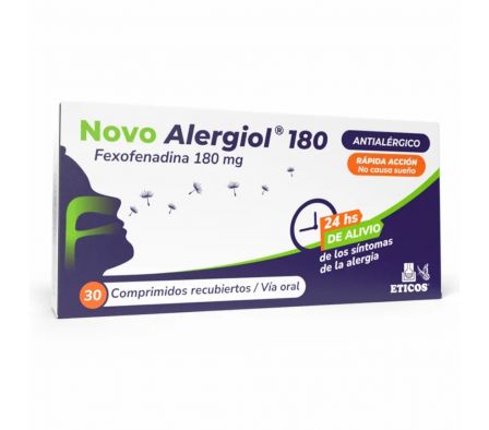 NOVO ALERGIOL 180 MG CAJA X 30 COMPRIMIDOS
