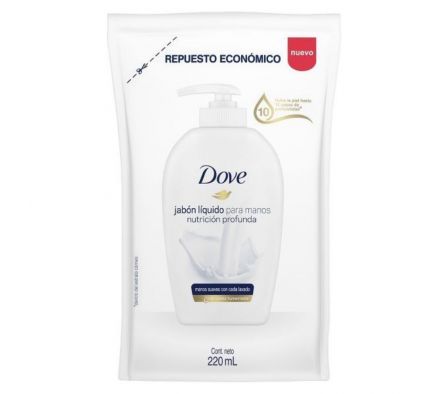 DOVE HW BEAUTY CREAM WASH REP 12X220ML