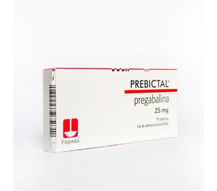 PREBICTAL 25 MG  CAJA X 14 CAPSULAS