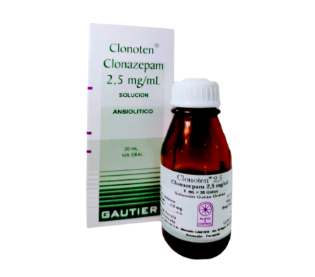 CLONOTEN 2,5 MG GOTAS X 20 ML