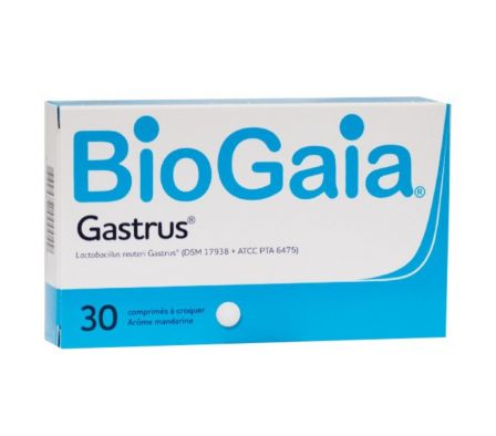 BIOGAIA GASTRUS CAJA X 20 COMPRIMIDOS MASTICABLES