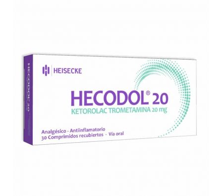 HECODOL 20 MG CAJA X 30 COMPRIMIDOS