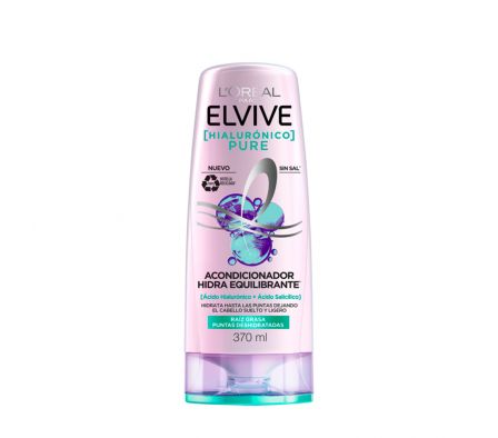 ELVIVE PURE ACONDICIONADOR HIDRA HIALURONICO 370ML