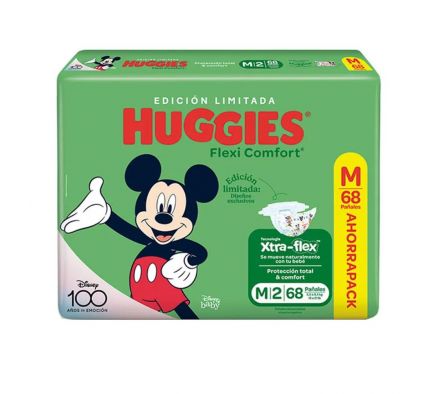 HUGGIES PAÑAL ACTSEC M HICT X68 UNID PY FROZEN