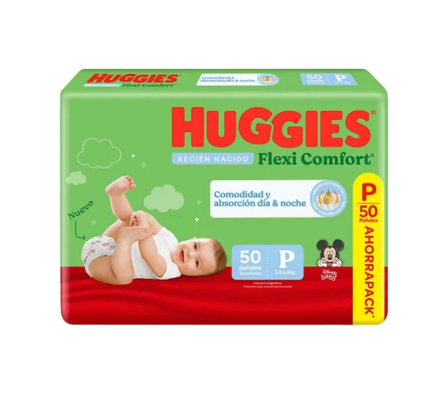 HUGGIES PAÑAL FLEX COMF P AHORRO X50