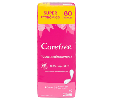 CAREFREE PROT DIARIO S/PERF 80UN