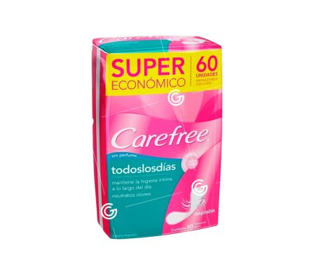 CAREFREE TODOS LOS DIAS 60 UNID