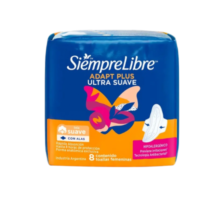 SIEMPRE LIBRE FIT ADAPT PLUS 8 UNID
