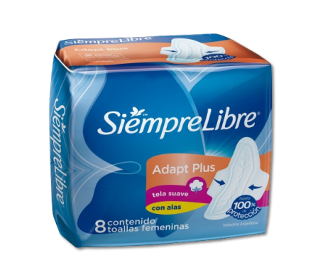 SIEMPRE LIBRE FIT ADAPT PLUS 8 UNID