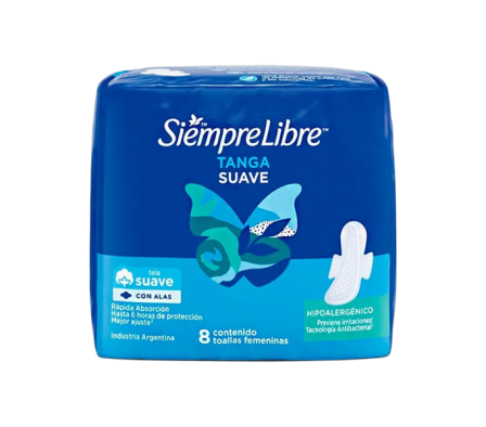 SIEMPRE LIBRE TANGA 8 UNIDADES