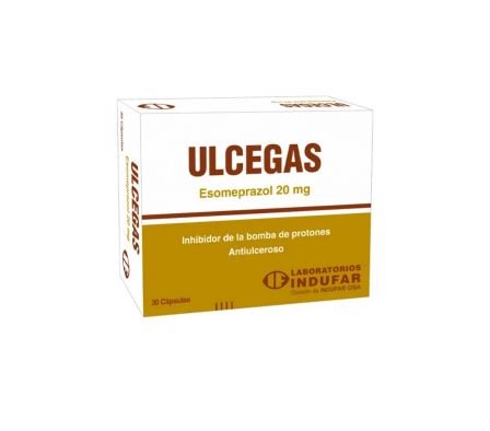 ULCEGAS 20 MG CAJA X 30 CAPSULAS