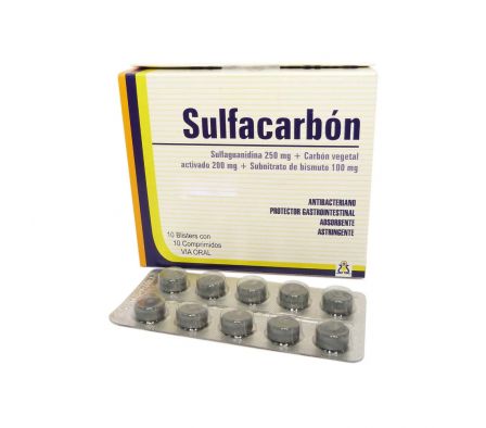SULFACARBON CAJA X 10 COMP