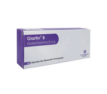 GIARTIN 8 MG CAJA X 30 CAPSULAS