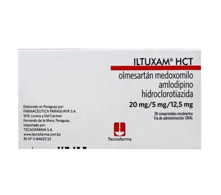 ILTUXAM HCT 20/5/12.5 MG CAJA X 28 COMP