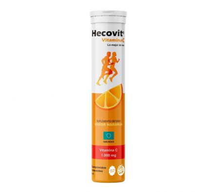 HECOVIT VITAMINA C 1000 MG TUBO X 20 COMPRIMIDOS EFERVESCENTES