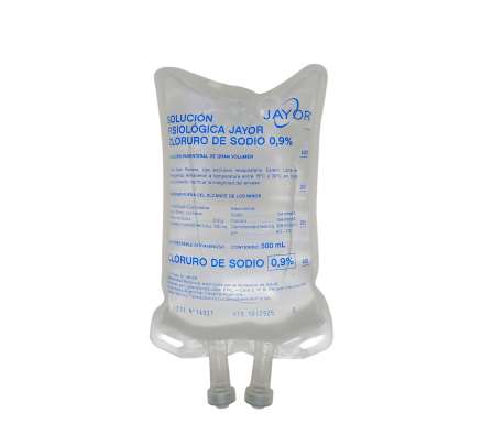 SUERO FISIOLOGICO 0,9% 500 ML JAYOR