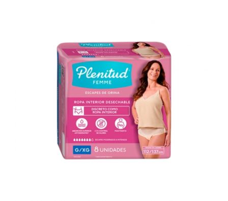 FL PLENITUD ROPA INT FEMME G/XG X 8UNI/4